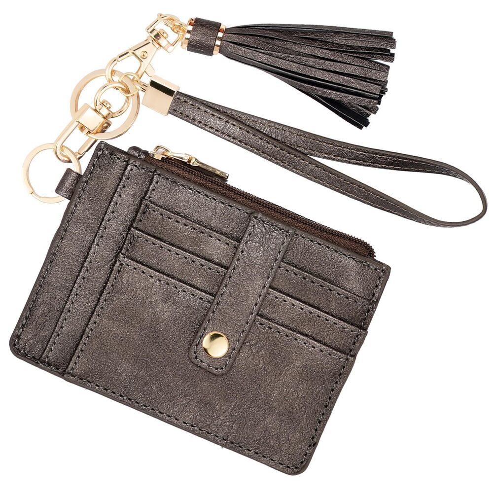 4948 Small Wristlet Wallets RFID Credit Card Holder Wallet Keychain